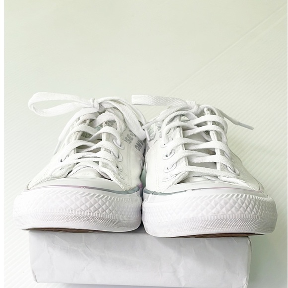 Converse White with Opalescence and Silver Accents (7) - Picture 10 of 16
